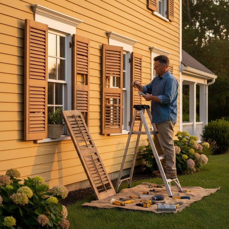 Shutter Reattachment in Littleton, CO